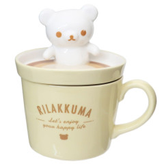 Japan San-X Mascot Mug - Rilakkuma / Bear Cafe at Home Light Yellow