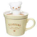 Japan San-X Mascot Mug - Rilakkuma / Bear Cafe at Home Light Yellow - 1