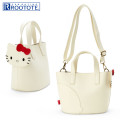 Japan Sanrio Rootote 2way Bag - Hello Kitty White - 1