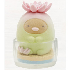 Japan San-X Sumikko Gurashi Petit Collection Mascot - Tonkatsu : Green Plant Flocked