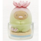 Japan San-X Sumikko Gurashi Petit Collection Mascot - Tonkatsu : Green Plant Flocked