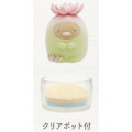 Japan San-X Sumikko Gurashi Petit Collection Mascot - Tonkatsu : Green Plant Flocked - 2