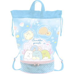 Japan San-X Pool Bag Backpack - Sumikko Gurashi / Summer Blue
