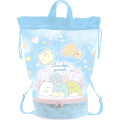 Japan San-X Pool Bag Backpack - Sumikko Gurashi / Summer Blue - 1