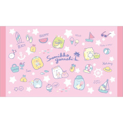 Japan San-X Bath Towel (L) - Sumikko Gurashi / Summer Pink