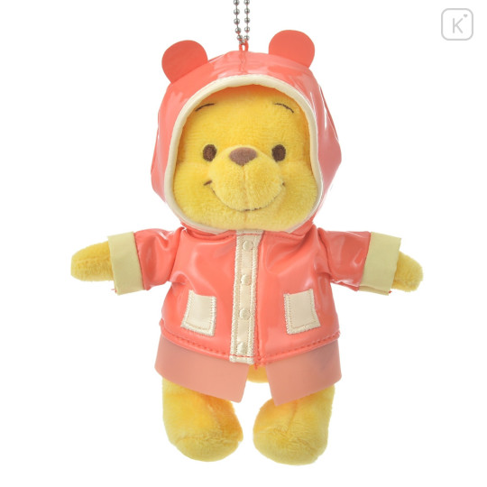 Japan Disney Store Plush Keychain - Winnie the Pooh / Rain Style - 1