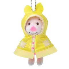 Japan Disney Plush Keychain - Piglet / Rain Style