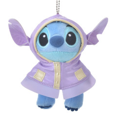 Japan Disney Plush Keychain - Stitch / Rain Style