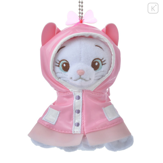 Japan Disney Store Plush Keychain - Marie Cat / Rain Style - 1