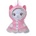 Japan Disney Store Plush Keychain - Marie Cat / Rain Style - 1