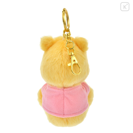 Japan Disney Store Fluffy Plush Keychain - Winnie the Pooh / Sleepy - 4