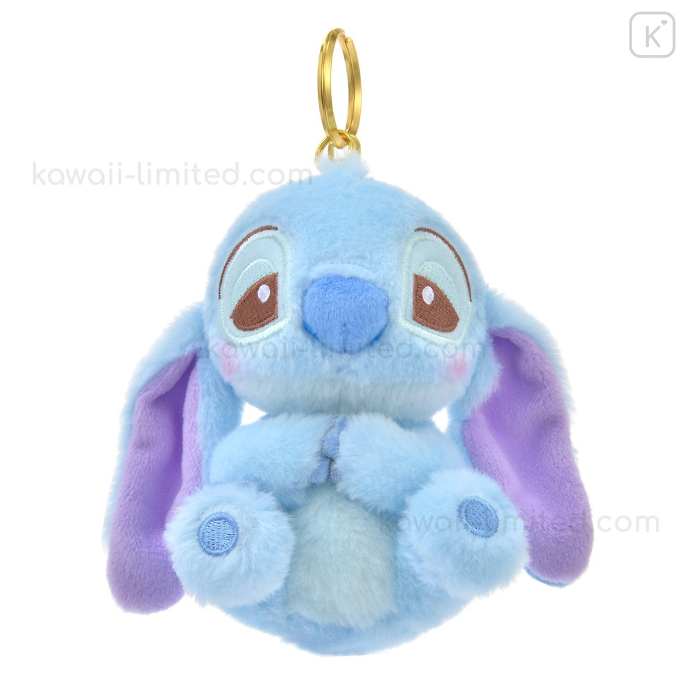 Japan Disney Fluffy Plush Keychain - Stitch / Sleepy | Kawaii Limited