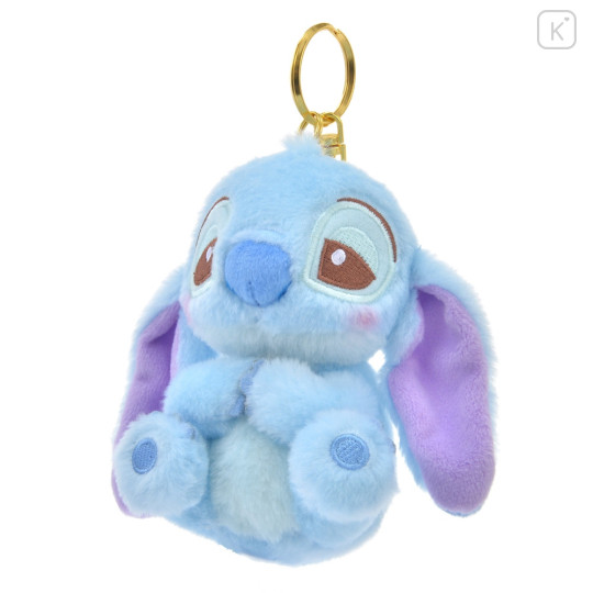 Japan Disney Store Fluffy Plush Keychain - Stitch / Sleepy - 2