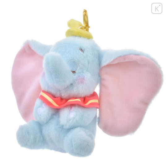 Japan Disney Store Fluffy Plush Keychain - Dumbo / Sleepy - 2