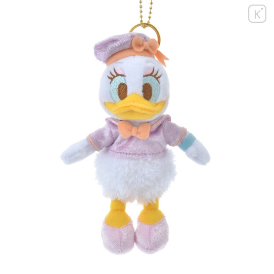 Japan Disney Store Plush Keychain - Daisy Duck : Pastel Sailor - 1