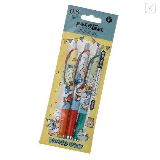 Japan Disney Store EnerGel Gel Pen Set - Donald & Chip & Dale : Chef - 1
