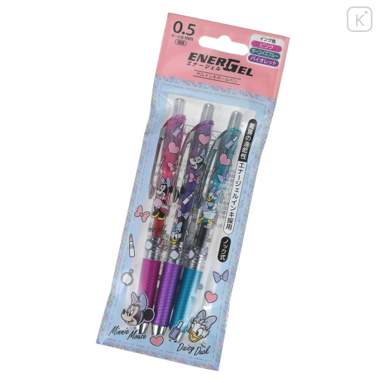 Japan Disney Store EnerGel Gel Pen 3pcs Set - Minnie & Daisy - 1