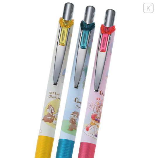 Japan Disney Store EnerGel Gel Pen 3pcs Set - Chip & Dale / Life - 4