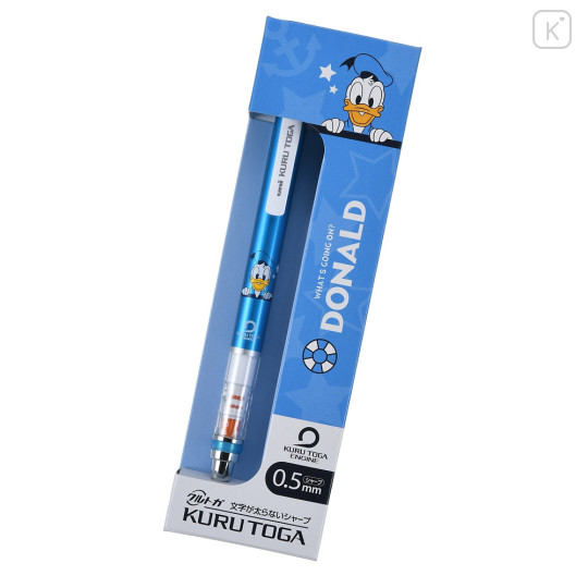 Japan Disney Store Kuru Toga Mechanical Pencil - Donald Duck / Blue - 1