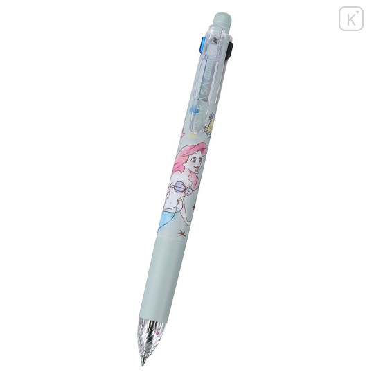 Japan Disney Store Jetstream 4&1 Multi Pen + Mechanical Pencil - Ariel Light Green - 1