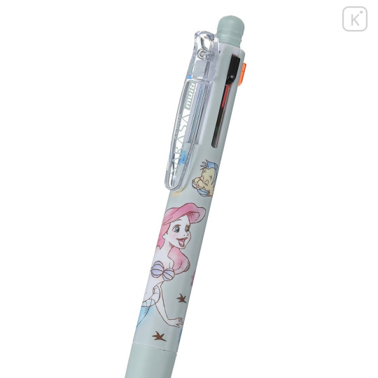Japan Disney Store Jetstream 4&1 Multi Pen + Mechanical Pencil - Ariel Light Green - 3