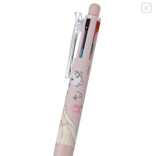 Japan Disney Store Jetstream 4&1 Multi Pen + Mechanical Pencil - Belle Light Pink - 3
