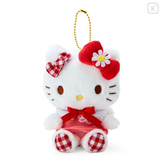 Japan Sanrio Mascot Holder - Hello Kitty / Gingham Angel - 1