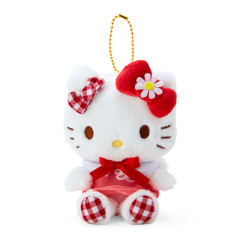 Japan Sanrio Mascot Holder - Hello Kitty / Gingham Angel