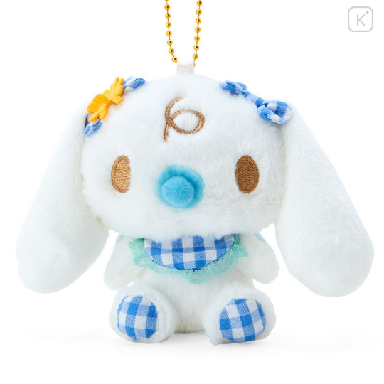 Japan Sanrio Mascot Holder - Cinnamoroll Milk / Gingham Angel - 2