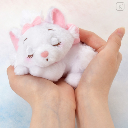 Japan Disney Store Fluffy Plush (M) - Marie Cat : Sleeping Baby - 1