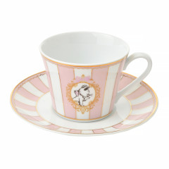 Japan Disney Teacup & Saucer Set - Marie Cat / Spring Afternoon Tea