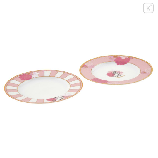 Japan Disney Store Porcelain Plate Set of 2 - Marie Cat / Spring Afternoon Tea - 3