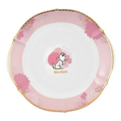 Japan Disney Porcelain Plate (L) - Marie Cat / Spring Afternoon Tea