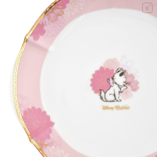 Japan Disney Store Porcelain Plate (L) - Marie Cat / Spring Afternoon Tea - 3