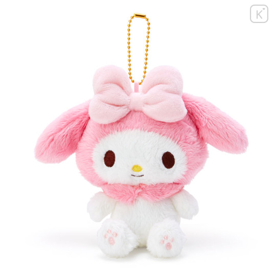 Japan Sanrio Fluffy Keychain Plush - My Melody - 1