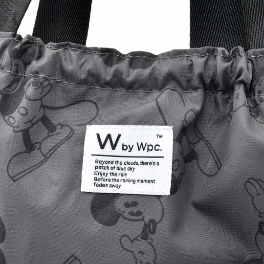 Japan Disney Store Eco Shopping Bag Water Repellent - Mickey Mouse / Grey - 6
