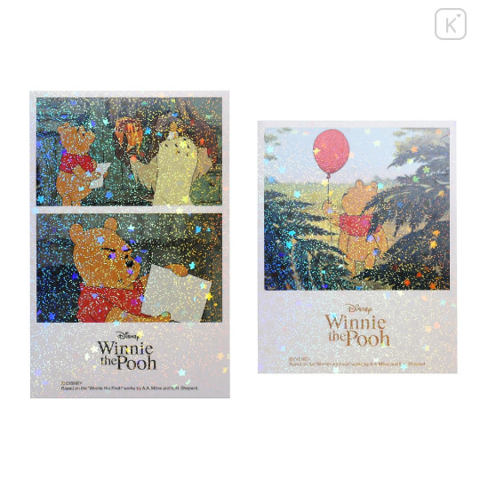 Japan Disney Store Hologram Big Sticker - Pooh / Movie Scene - 3