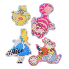 Japan Disney Hologram Big Sticker - Alice in Wonderland