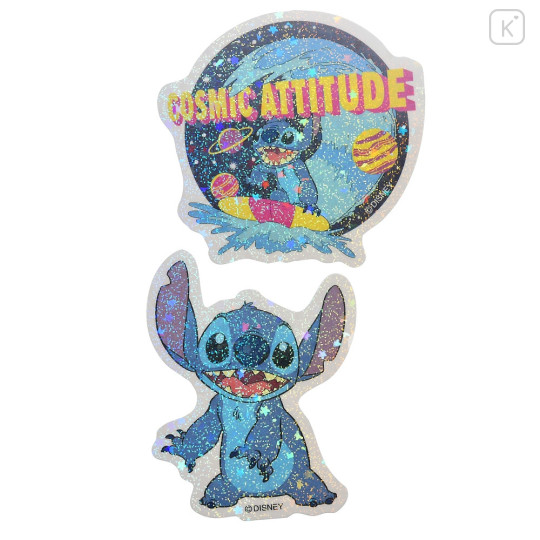 Japan Disney Store Hologram Big Sticker - Stitch - 3