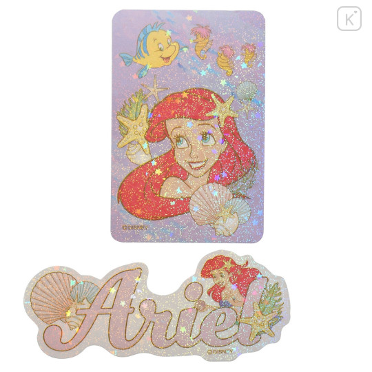 Japan Disney Store Hologram Big Sticker - Ariel - 4