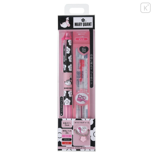 Japan Disney Store Hi-Tec-C Coleto 3 Color Gel Ball Pen - Minnie : Mary Quant - 1