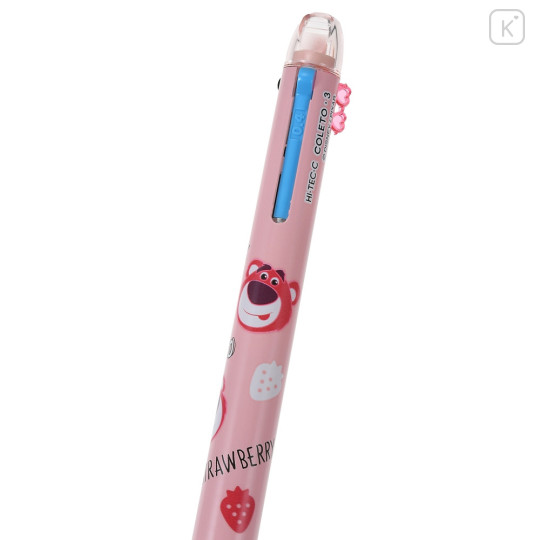 Japan Disney Store Hi-Tec-C Coleto 3 Color Multi Gel Pen - Lotso - 4