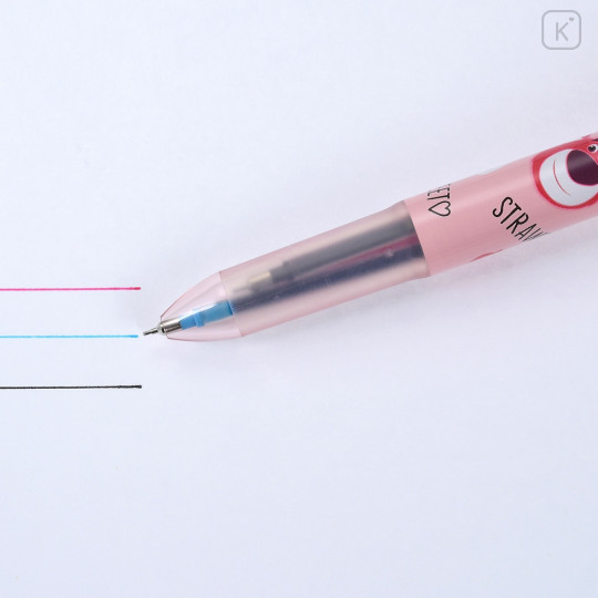 Japan Disney Store Hi-Tec-C Coleto 3 Color Multi Gel Pen - Lotso - 5