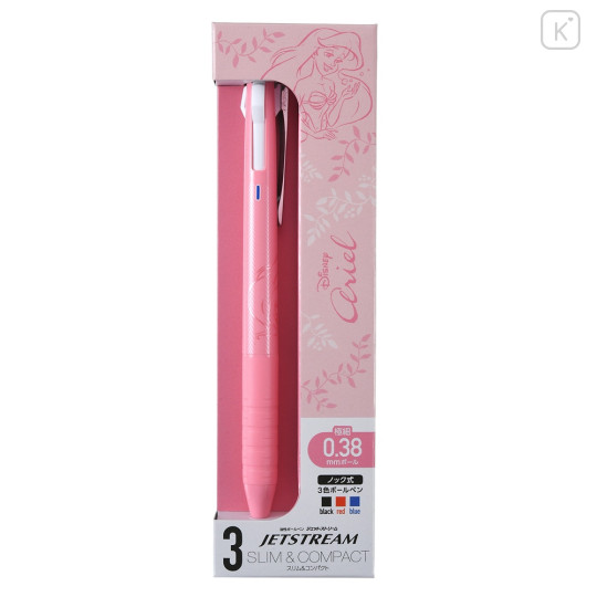 Japan Disney Store Jetstream Slim & Compact 3 Color Multi Ball Pen - Ariel 2023 - 1