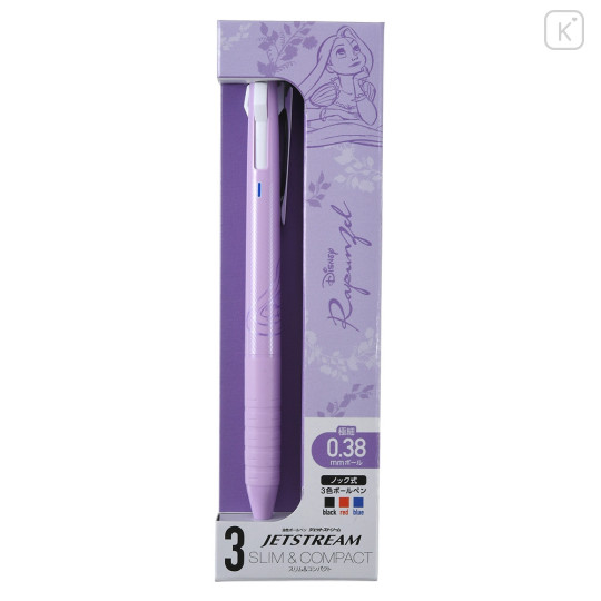 Japan Disney Store Jetstream Slim & Compact 3 Color Multi Ball Pen - Rapunzel 2023 - 1