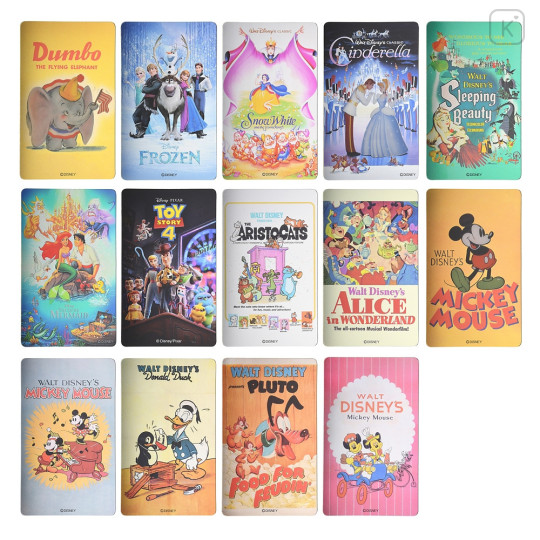 Japan Disney Store Card Sticker - Mickey / Gold - 4
