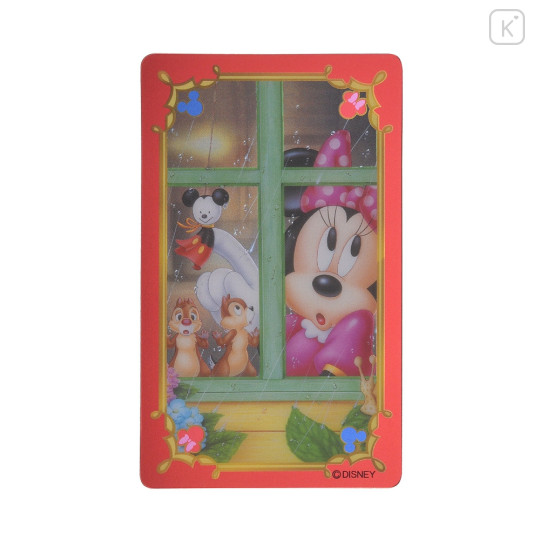 Japan Disney Store Card Sticker - Minnie & Chip & Dale - 1