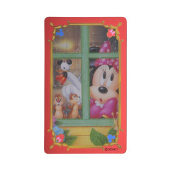 Japan Disney Card Sticker - Minnie & Chip & Dale