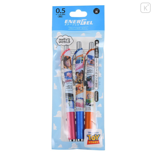 Japan Disney Store EnerGel Gel Pen 3pcs Set - Toy Story / Andy's World - 2