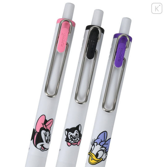 Japan Disney Store Uni-ball One Gel Pen 3pcs Set - Minnie & Daisy & Figaro - 3